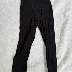 Lululemon black 3/4 length leggings size 0